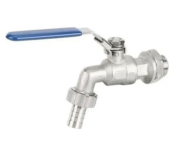 Изображение товара Шаровый водоразборный кран TITAN LOCK со штуцером, резьба BSP 1", нержавеющая сталь TL100BCV