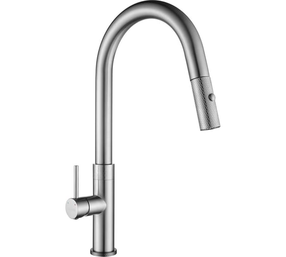 Изображение товара Смеситель LONGRAN Techno Steel с выдвижной лейкой LM2183 SТ