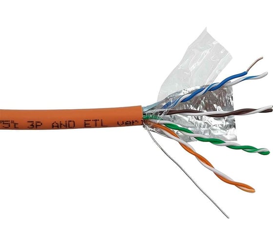 Изображение товара Кабель FTP LANMASTER 4 пары, Категории 6, LSZH, оранжевый, 305м в кат., LAN-6EFTP-LSZH-OR