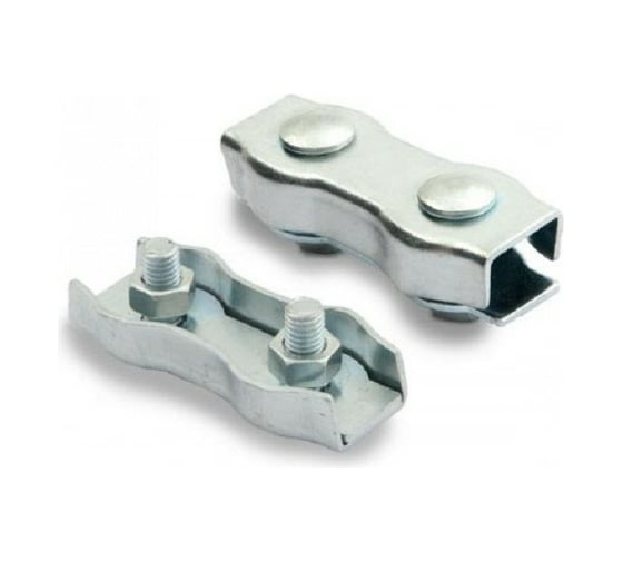 Изображение товара Двойной зажим для стальных канатов vipкрепеж duplex 3 мм, 2 шт. 22304 VIP