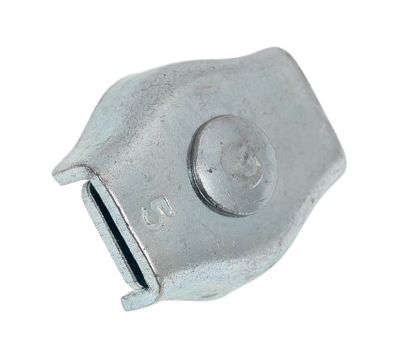 Изображение товара Одинарный зажим для стальных канатов vipкрепеж simplex 5 мм, 1 шт. 12409 VIP