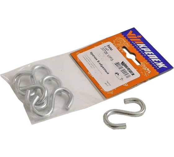 Изображение товара Крюк vipкрепеж s-образный, 5 мм, 4 шт. 20706 VIPS