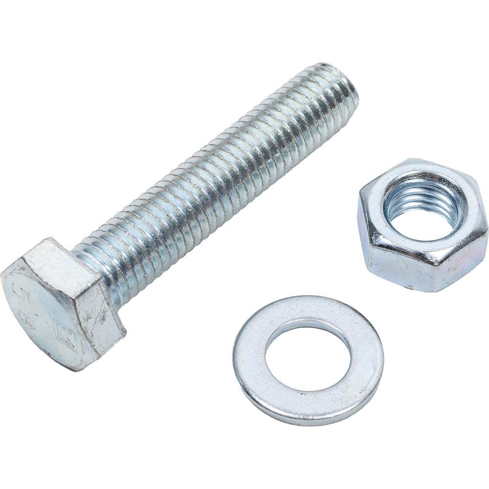 Изображение товара Болт с шестигранной головкой VIP крепеж DIN 933 М12 60 мм цинк