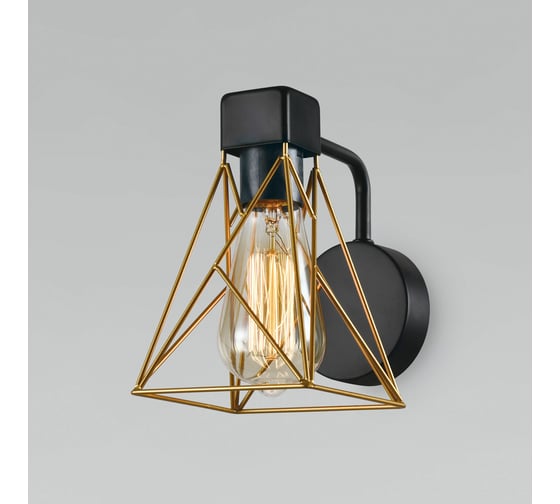 Изображение товара Настенный светильник Eurosvet - 70107/1 / черный/латунь a061401