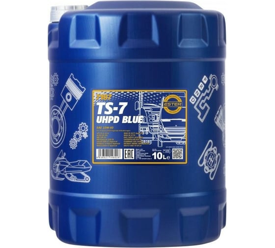 Изображение товара Синтетическое моторное масло MANNOL TS-7 BLUE UHPD 10W40, 10 л 710710