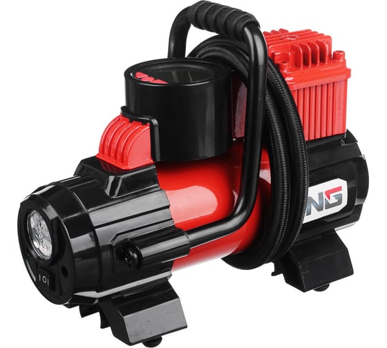Изображение товара Автомобильный компрессор NEW GALAXY манометр штекер прикур. LED фонарь, 12V, 120W, 35 л/мин, металл 713-108