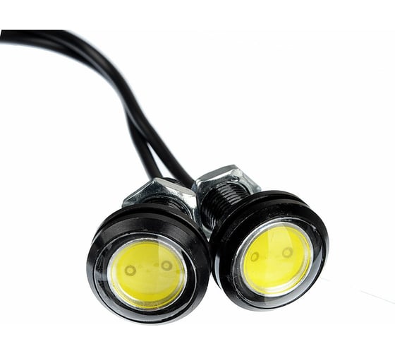 Изображение товара Дневные ходовые огни NEW GALAXY LED, алюм. корп., диам. 23 мм, 12V, белый, 2 шт. 702-102