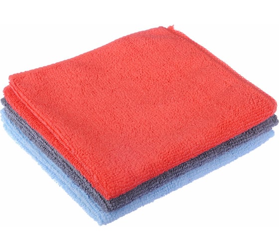 Изображение товара Набор салфеток из микрофибры ЕРМАК Universal 3 шт., 30x30см 715-005