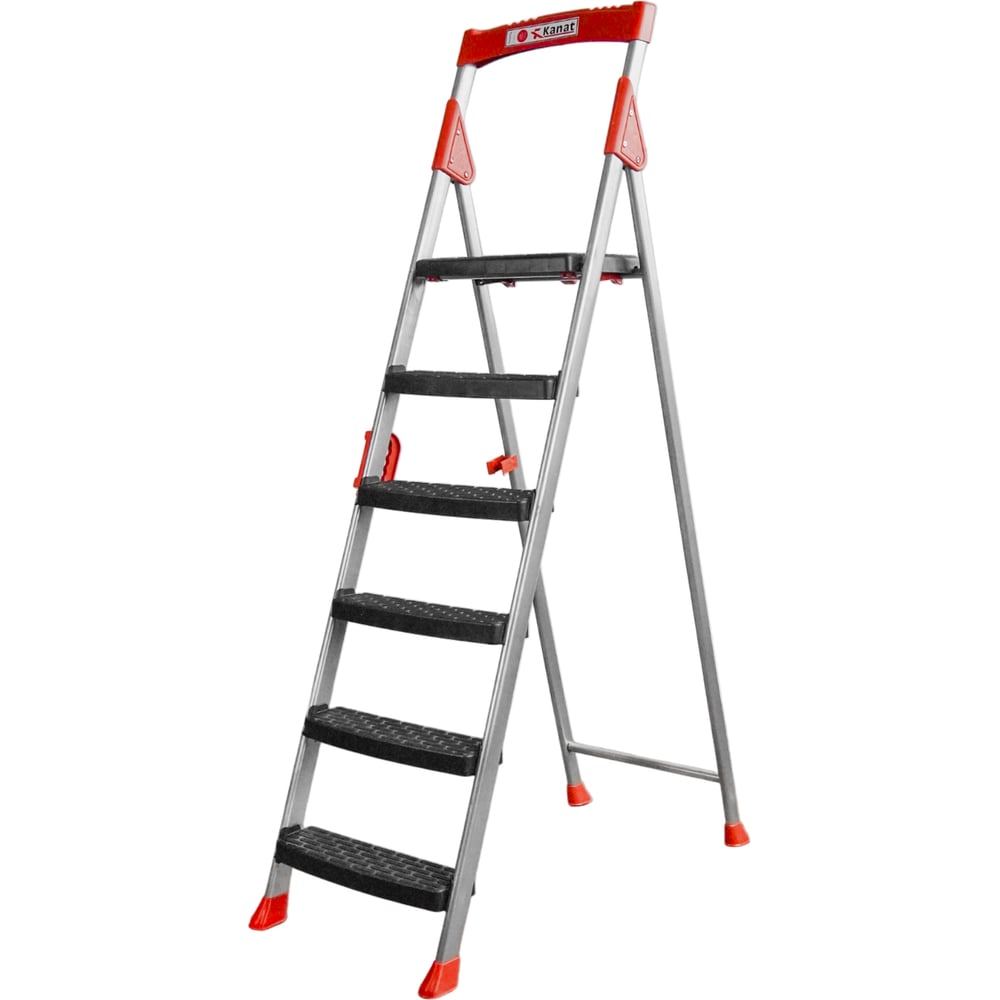 Изображение товара Стремянка с ручкой Kanat 6 ступеней PPM-705 надежная сталь