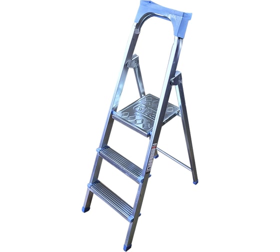 Изображение товара Оцинкованная стремянка Kanat Rita 3 ступени (2+1) RM-652