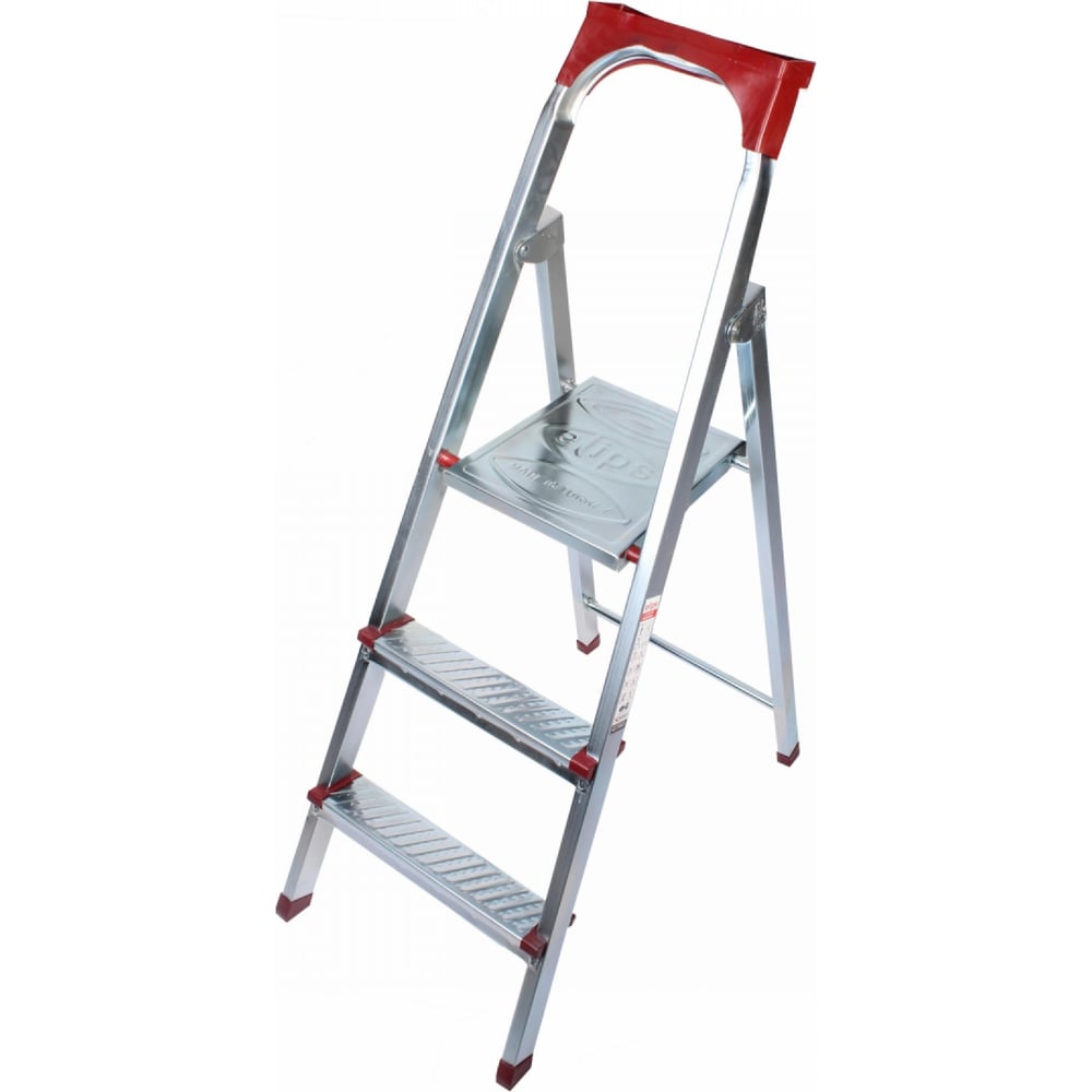 Изображение товара Оцинкованная стремянка Kanat Elips 3 ступени 2+1 EM-602 для дома и работы