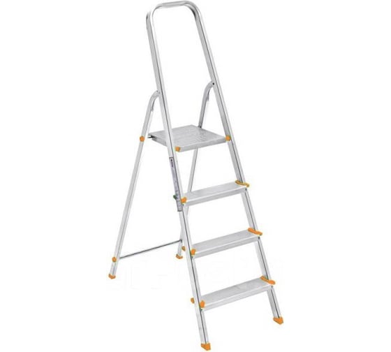 Изображение товара Алюминиевая стремянка BOHRER 3 ступени, рабочая высота 2.61 м 10203