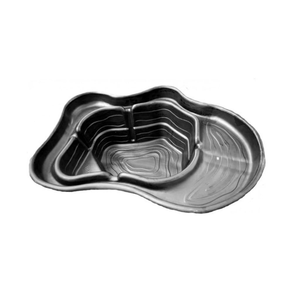 Изображение товара Декоративный садовый пруд прочный 500 л, 185x140x50 см, черный GLQ 500