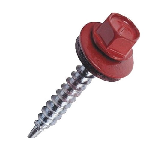 Изображение товара Кровельный саморез крепежная техника красное вино, 4,8x70, ral 3005, 100 шт. 420313 БК
