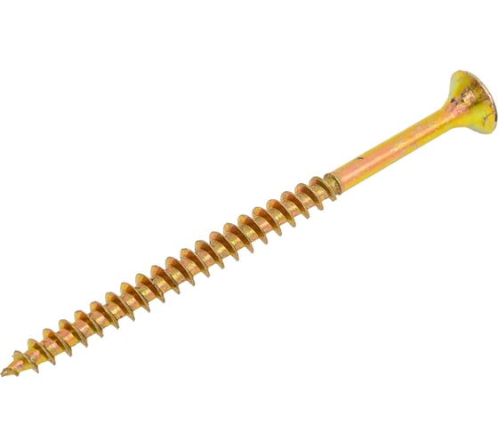 Изображение товара Шуруп качественный крепеж желтый цинк, 6,0x90, 230 шт. 2000666 КЧ