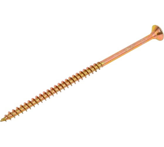 Изображение товара Шуруп качественный крепеж желтый цинк, 6,0x120, 180 шт. 2000668 КЧ