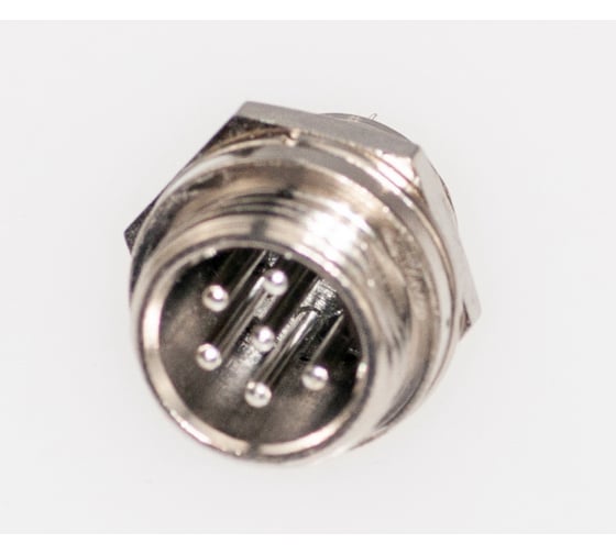 Изображение товара Разъем MIC12 6P штекер Pro Legend металл на корпус, PL2224