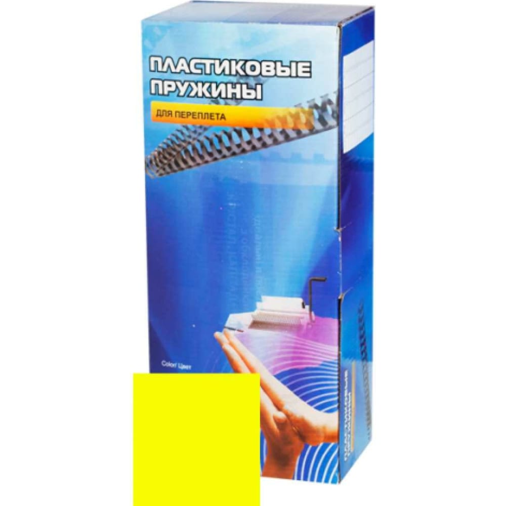 Пластиковые пружины Office Kit блок с липким краем 76 мм х 76 мм 400 листов пастель желтый