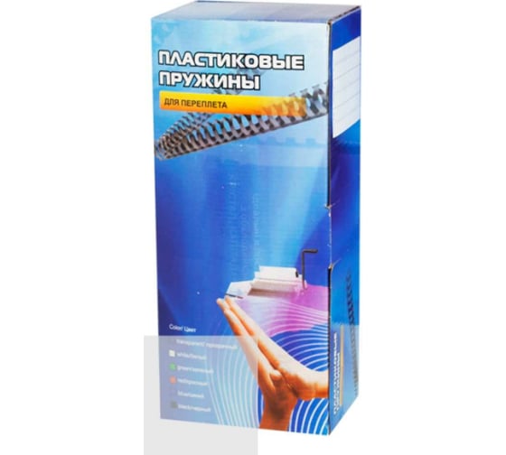 Изображение товара Пластиковые пружины Office Kit 14 мм, прозрачные, 100 шт. BP2143