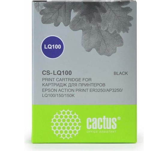 Изображение товара Матричный картридж для epson lq-100/ap-3250 Cactus черный CS-LQ100 807492