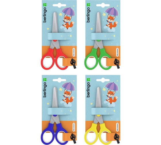 Изображение товара Детские ножницы BERLINGO 135 мм, ассорти DNn_14022