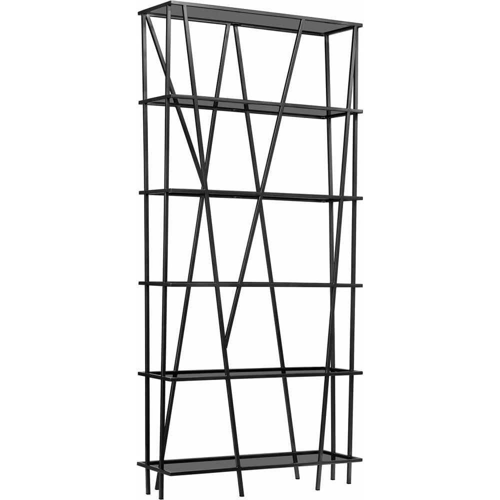 Изображение товара Стеллаж GreenWeen EVA с черным каркасом и стеклянными полками