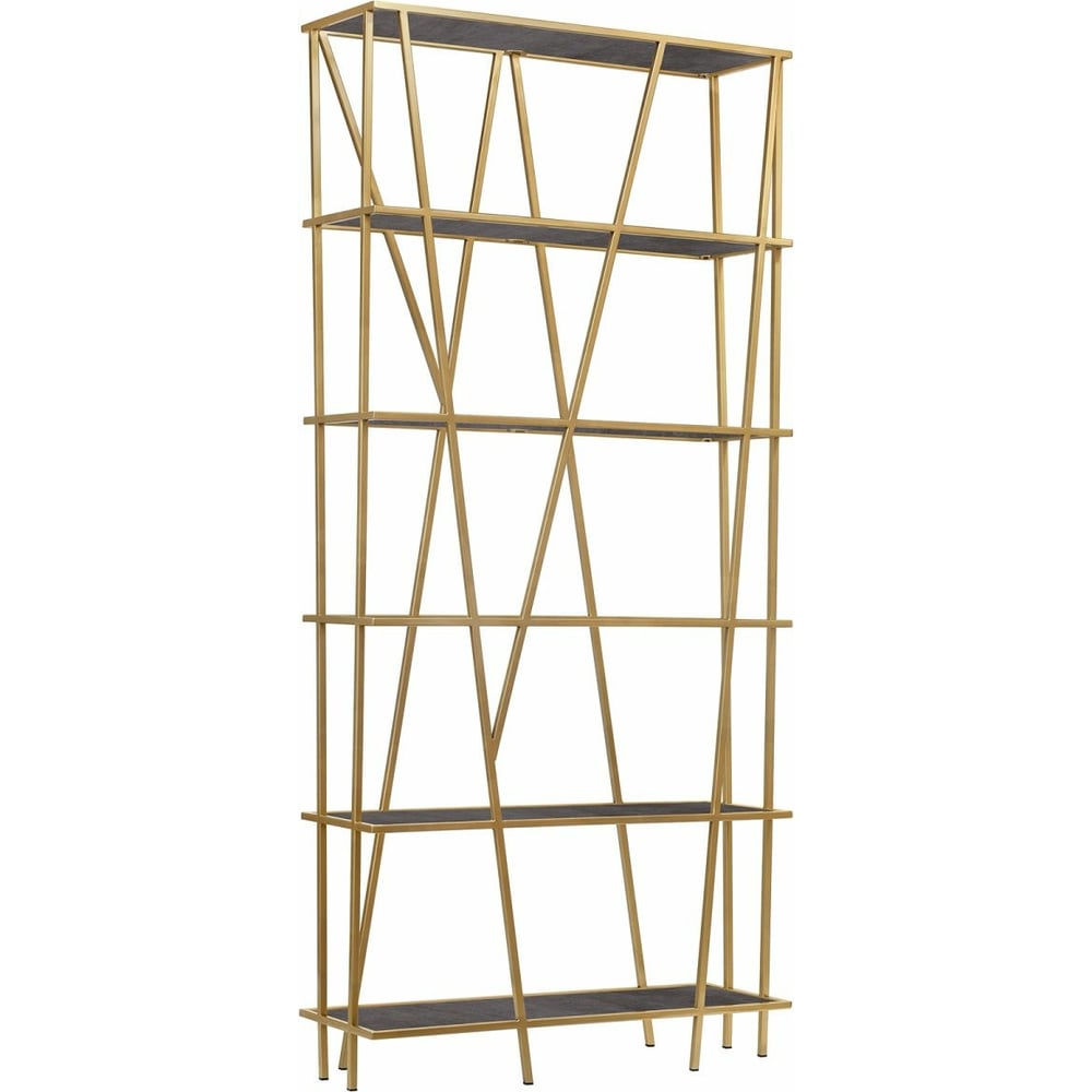 Изображение товара Стеллаж GreenWeen EVA металлический с керамическими полками 1900x900x300 золотой