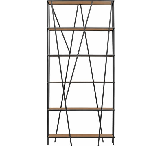 Изображение товара Стеллаж GreenWeen EVA, черный каркас, полки ЛДСП Робиния, 1900x900x300 GW-EVA-B-LD-R