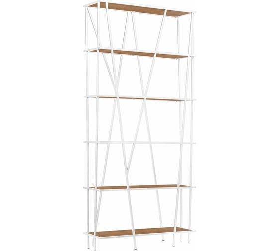 Изображение товара Стеллаж GreenWeen EVA, белый каркас, полки ЛДСП Робиния, 1900x900x300 GW-EVA-W-LD-R