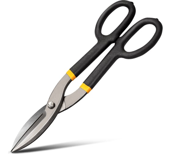 Изображение товара Ножницы по металлу DELI dl25912 прямые, 310 мм, высокоуглеродистая сталь 55 108856