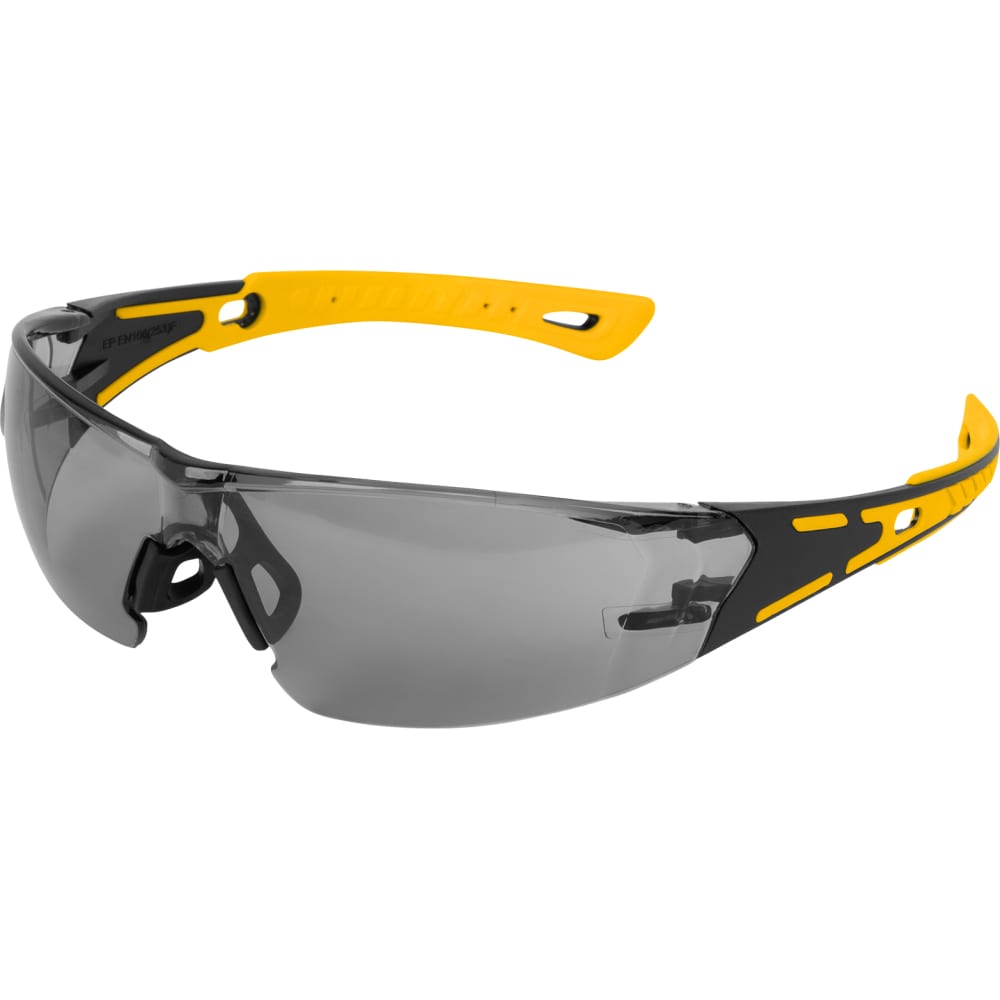 Открытые защитные очки Denzel, цвет черный/желтый 89193 - фото 1
