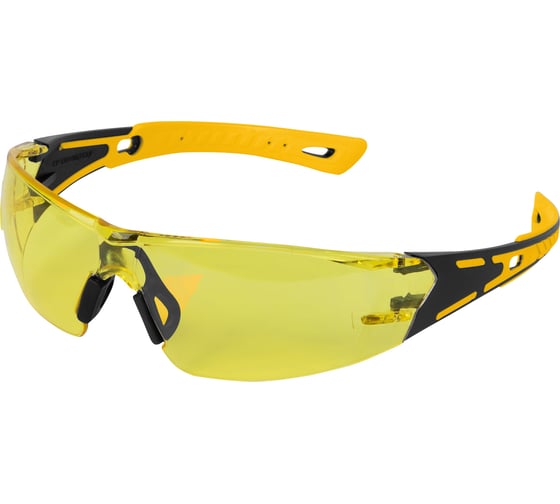 Изображение товара Защитные открытые очки Denzel поликарбонатные, желтая линза 89192