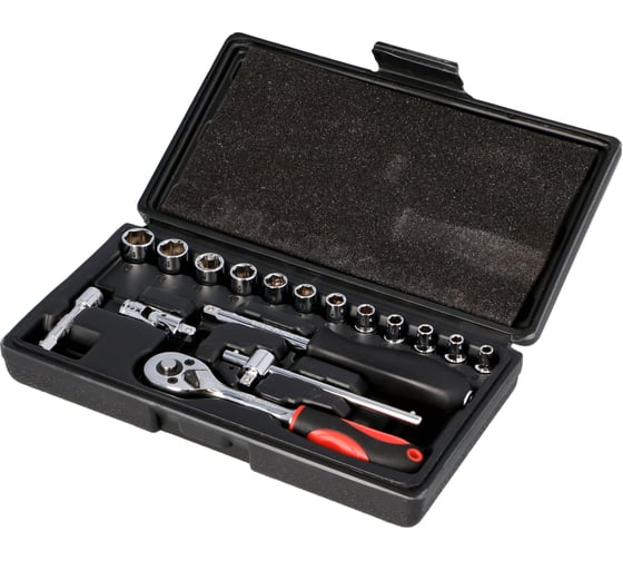 Изображение товара Набор торцевых головок DRAUMET 1/4" 17шт. 7015