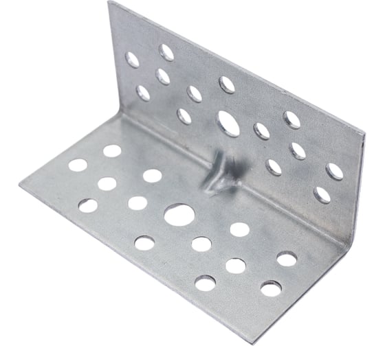 Изображение товара Усиленный равносторонний уголок КРЕПКО-НАКРЕПКО 40х40х80х1,5 мм 73976