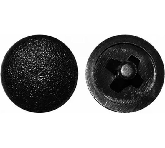 Изображение товара Декоративные заглушки крепежная техника черный, 100 шт. 31712