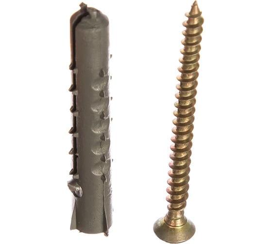 Изображение товара Набор для крепления плинтусов крепежная техника 8x40 дюбель с усами 20 шт. 83004