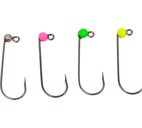 Изображение товара Вольфрамовые джиг-головки Lucky John LJ Area Trout Game 02.5мм, кр.004, MIX2, S/P/Gr/Y, 4шт LJTATG025-SPGY