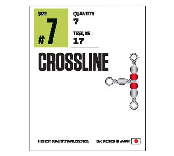 Изображение товара Трехсторонние вертлюги с бусинами Lucky John LJ Pro Series CROSLINE 016, 10шт LJP5109-016