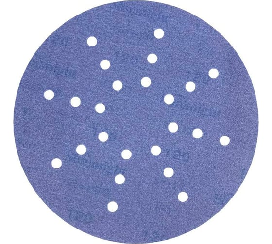Изображение товара Шлифовальный круг на липучке CERAMIC L712T 225 мм, 24 отверстия, 5 шт, Р220 Sunmight 78011R