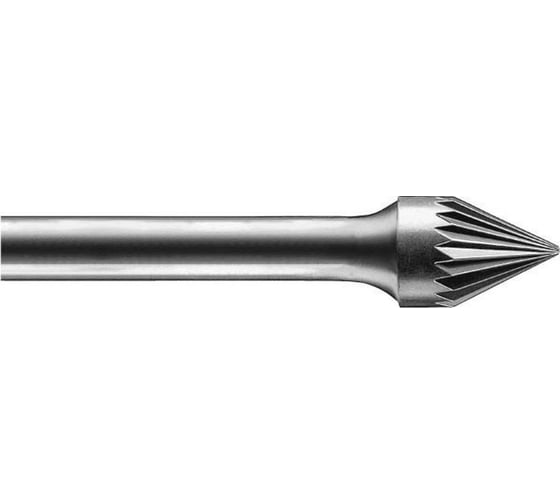 Изображение товара Бор-фреза твердосплавная коническая угол 60 град. J1210 12 мм, хв-к 6 мм SOVIS 15642