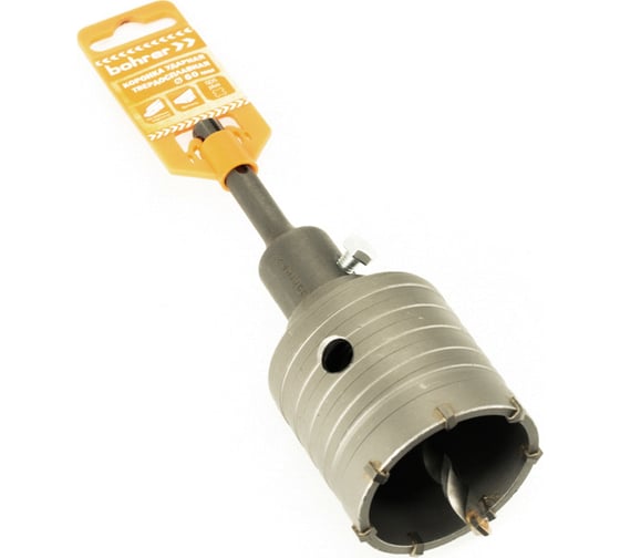 Изображение товара Коронка твердосплавная ударная в сборе с держателем SDS+ 60 мм BOHRER 30960000