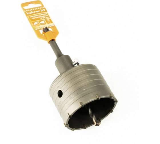 Изображение товара Коронка твердосплавная ударная в сборе с держателем SDS+ 80 мм BOHRER 30980000