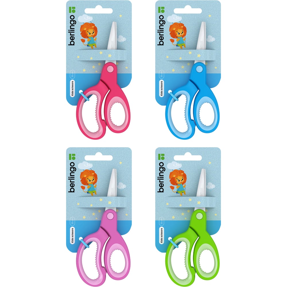 Изображение товара Детские ножницы BERLINGO 130 мм, ассорти