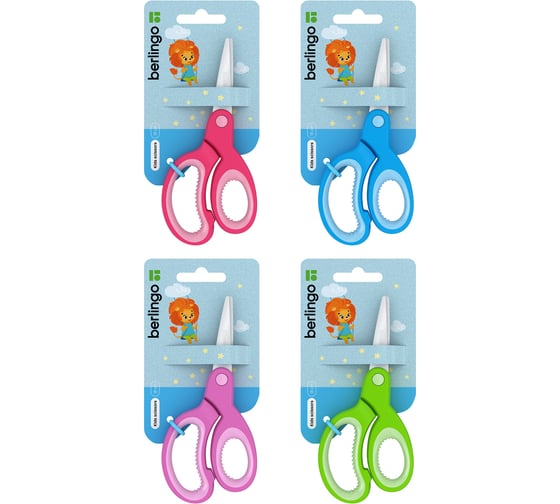 Изображение товара Детские ножницы BERLINGO 130 мм, ассорти DNn_14030