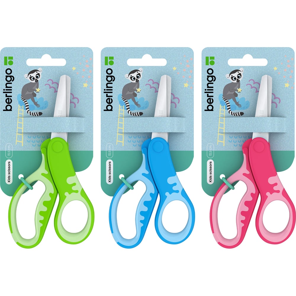 Изображение товара Детские ножницы BERLINGO 135 мм для творчества