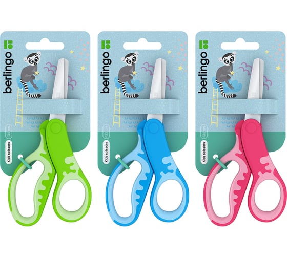 Изображение товара Детские ножницы BERLINGO 135 мм, ассорти DNn_14029