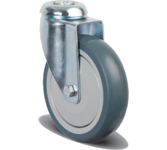 Изображение товара Колесо аппаратное поворотное с подшипником ER04 MBT 150 150 мм, под болт M12, диск-полипропилен MFK-TORG ER04-MBT-150 M12