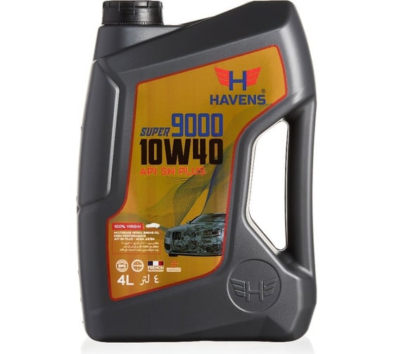 Изображение товара Моторное масло HAVENS Super 9000 SAE 10W40 API SN PLUS, SN/CF, SM/CF 4л HS910W40SN4 HS910W40SNP4