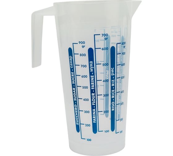 Изображение товара Кувшин мерный, 1 л, пластик Cosmoplast 2125