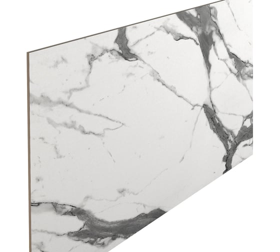 Изображение товара Мебельный щит Союз 600/3050/4/3027м мрамор белый в термоупаковке М3027М